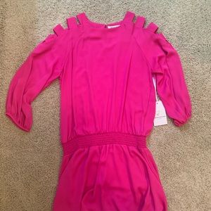 Amanda Uprichard Shoulder Cut-Out Dress